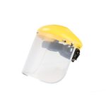 Yellow Top Safety Face Shield with Clear Visor